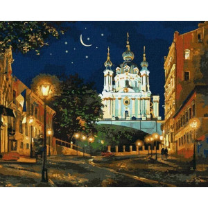 Картина за номерами Вечірній Київ 40*50 см