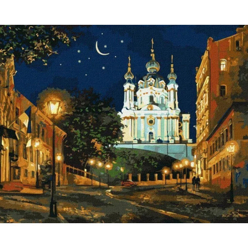 Картина за номерами Вечірній Київ 40*50 см