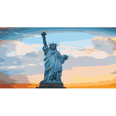 Картина по номерах Statue of Liberty в Нью-Йорку Strateg розміром 40х50 см