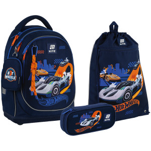 Шкільний набір Kite Education Hot Wheels  (рюкзак, пенал, сумка)